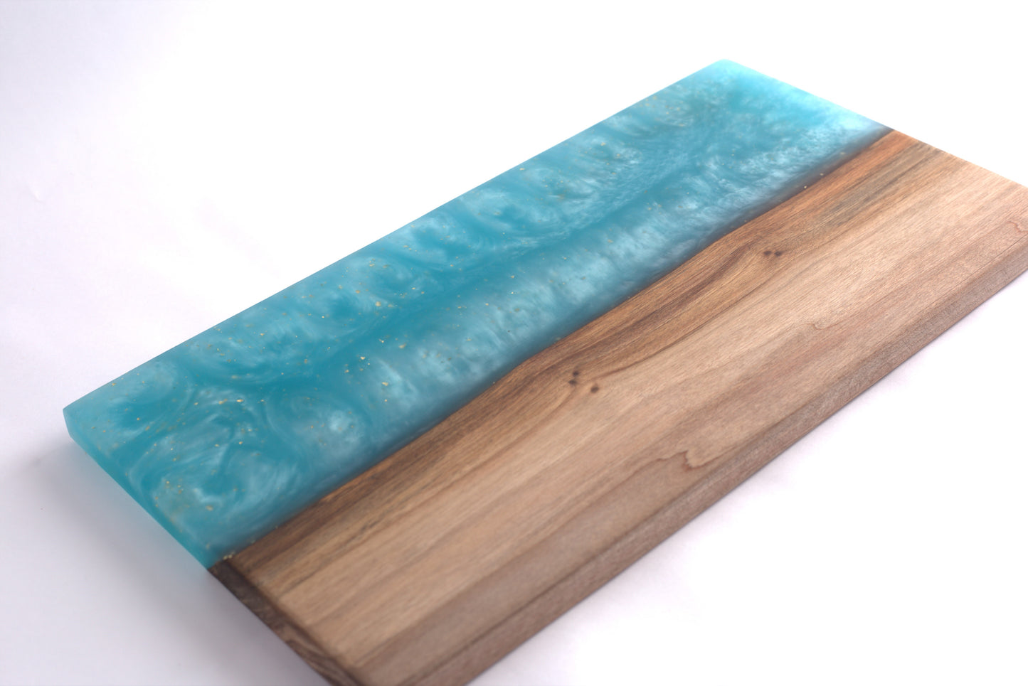 Medium Blue With Gold Flakes